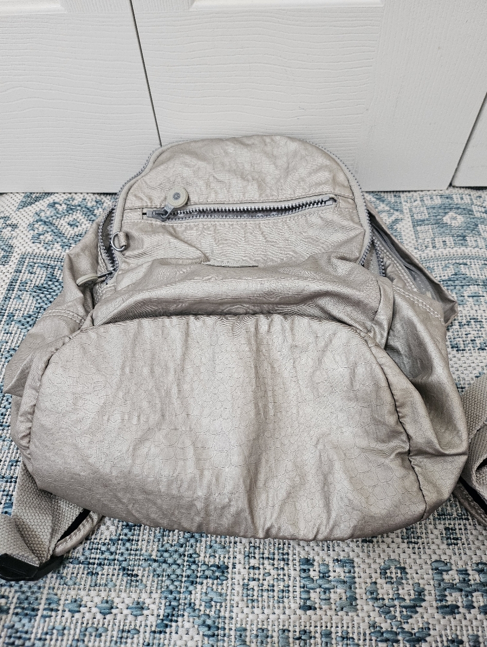 Kipling Backpack In Silver/Gray - Picture 9 of 11
